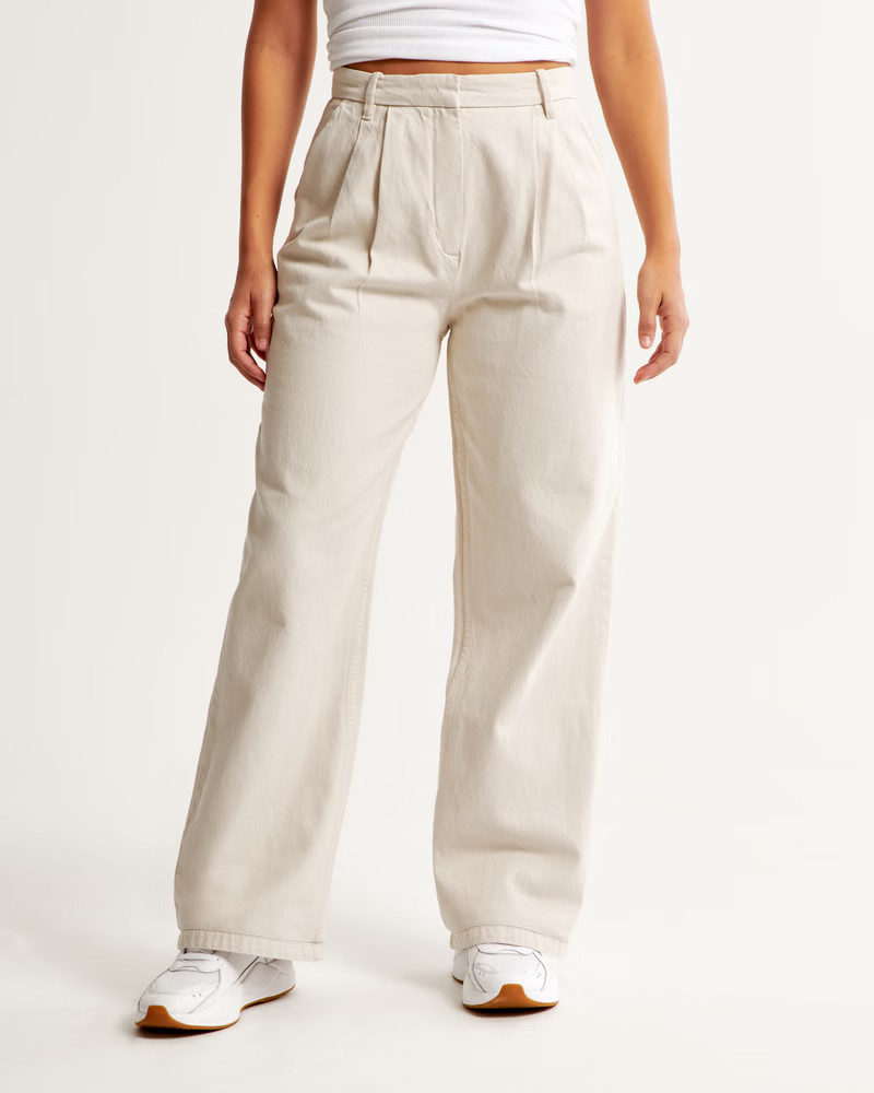 Curve Love A&F Sloane Tailored Jean | Abercrombie & Fitch (US)