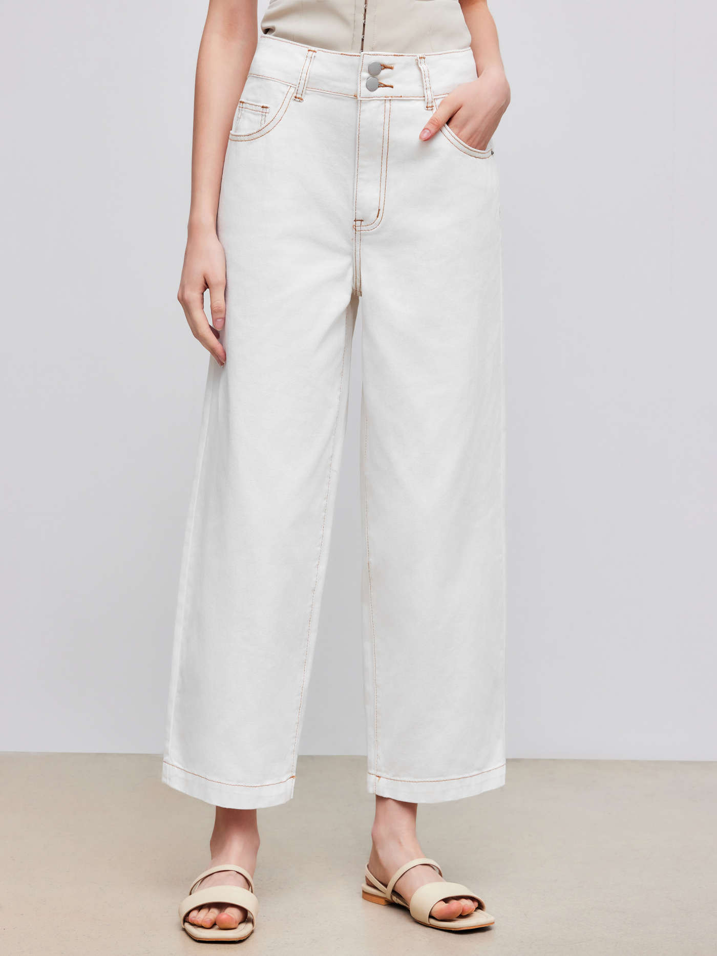Denim Low Rise Solid Tapered Mom Jeans | Cider
