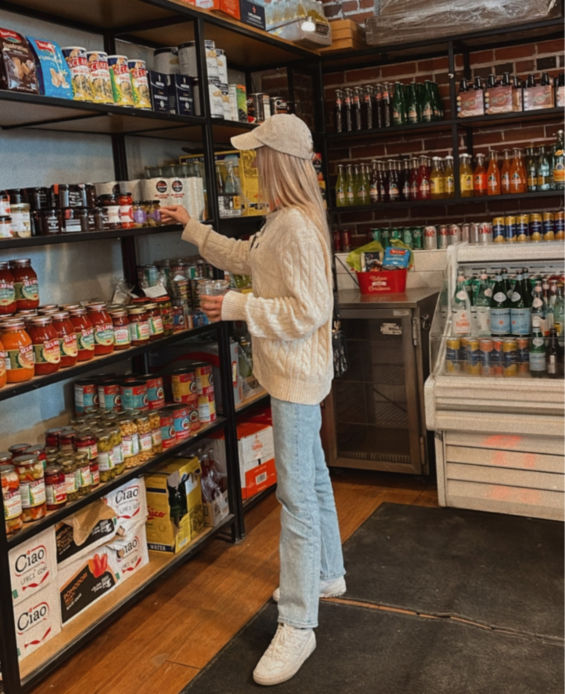 Sweater: Ralph Lauren men’s for an oversized fit size M (linked) 
Jeans: Abercrombie size 24/00 regular length (linked) 
Shoes: New Balance 550 (linked) 
Hat: Ralph Lauren (linked) 

#LTKSeasonal #LTKstyletip #LTKunder100