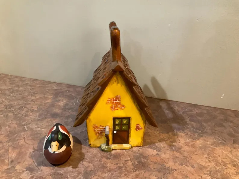 Maurice Baston rustic country farmhouse folk art display, miniature dollhouse purse, retro, Vinta... | Etsy (Global)