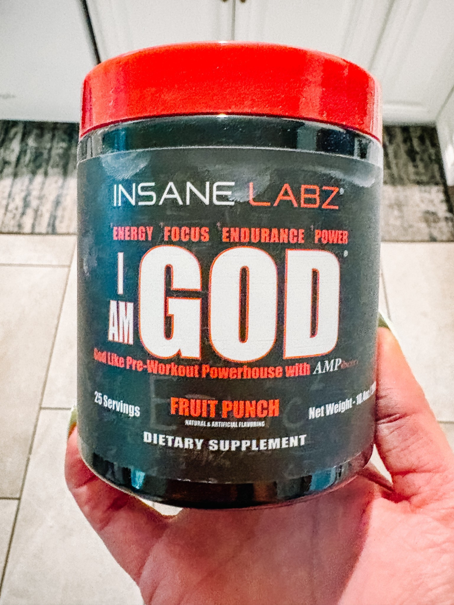 This pre-workout is the truth!! The taste is delicious and my workouts have been amazing!!
On sale now and under $35!!
Insane Labz I am God Pre Workout, High Stim Pre Workout Powder Loaded with Creatine and DMAE Bitartrate Fueled by AMPiberry, Energy Focus Endurance Muscle Growth  

#LTKSaleAlert #LTKActive #LTKBeauty