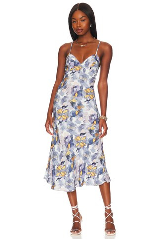 anna nata Rachel Dress in Porcelain Gold Bloom from Revolve.com | Revolve Clothing (Global)