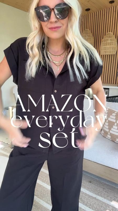 Amazon everyday set! I love that I can wear these pieces separately too. Comes in several colors and perfect lightweight for summer and would be great as workwear too. Love it with sandals and a cute bag. I’m wearing a medium! Use code 20NNTRPT and it’s $35!

#LTKFindsUnder100 #LTKFindsUnder50 #LTKStyleTip
