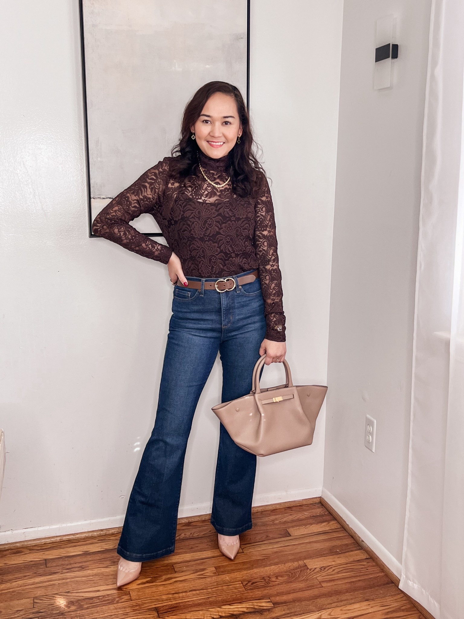 Loft tops on sale, how pretty is this top, it runs small so I sized up to large, perfect date night. Chocolate brown for the win!

#LTKItBag #LTKSaleAlert #LTKShoeCrush