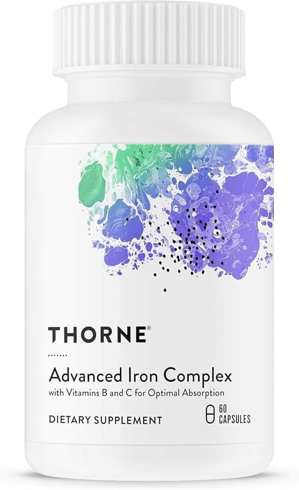 THORNE - Advanced Iron Complex - Complete Blood Support Formula* - Elemental Iron, Folate, B and ... | Amazon (US)