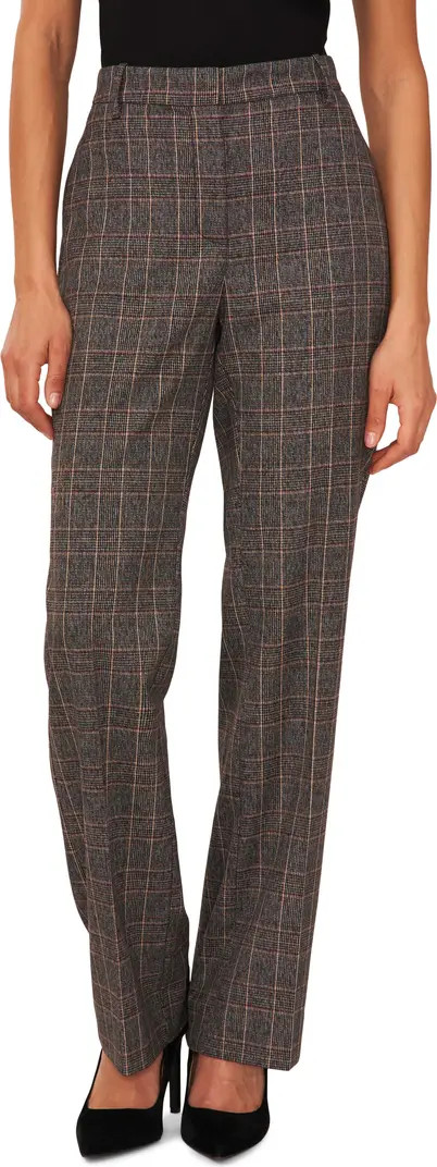 Plaid High Waist Trousers | Nordstrom