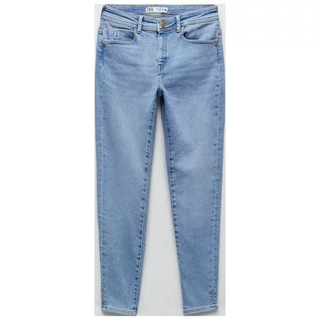 Zara Mid Rise Skinny Leg Ankle Length Stretch Jeans (6147/055/406) Size 8 | Walmart (US)
