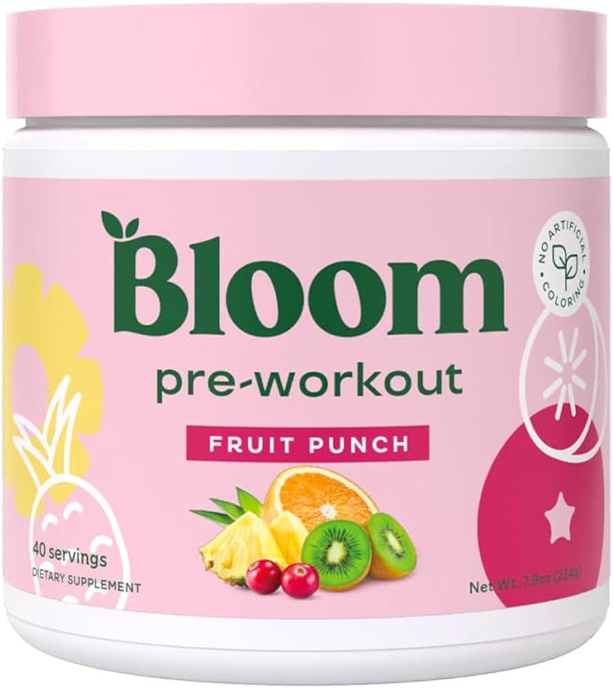 Bloom Nutrition Original Pre Workout Powder, Amino Energy with Beta Alanine, 85mg Natural Caffein... | Amazon (US)