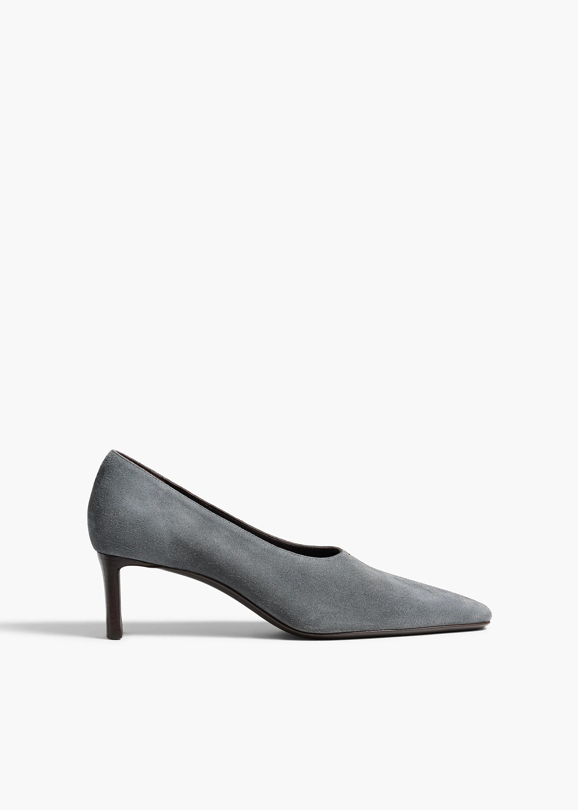 KHAITE - Cecilia Pump In Grey Suede | Khaite