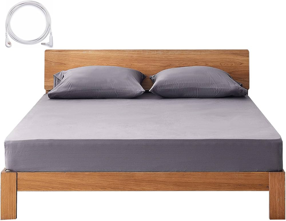 Amazon.com: Grounding Sheets King Deep Pocket Organic Cotton with Silver Fiber, Grounding Fitted ... | Amazon (US)