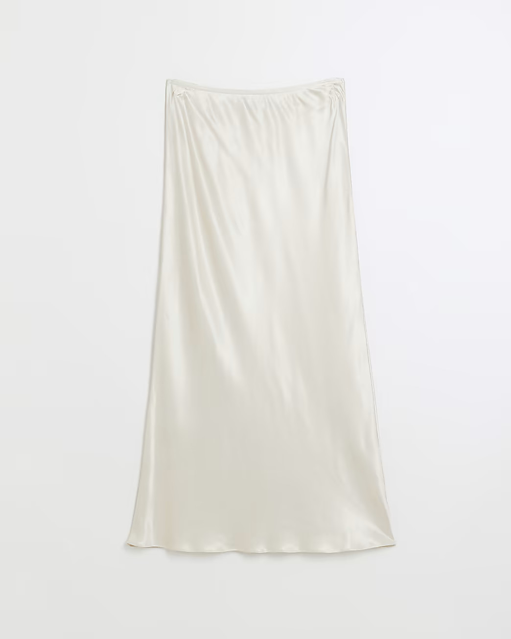 Cream satin maxi skirt | River Island (UK & IE)