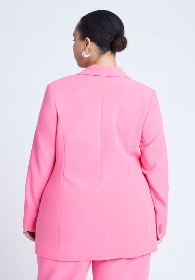 The 365 Semi Stretch Two Button Blazer | Eloquii