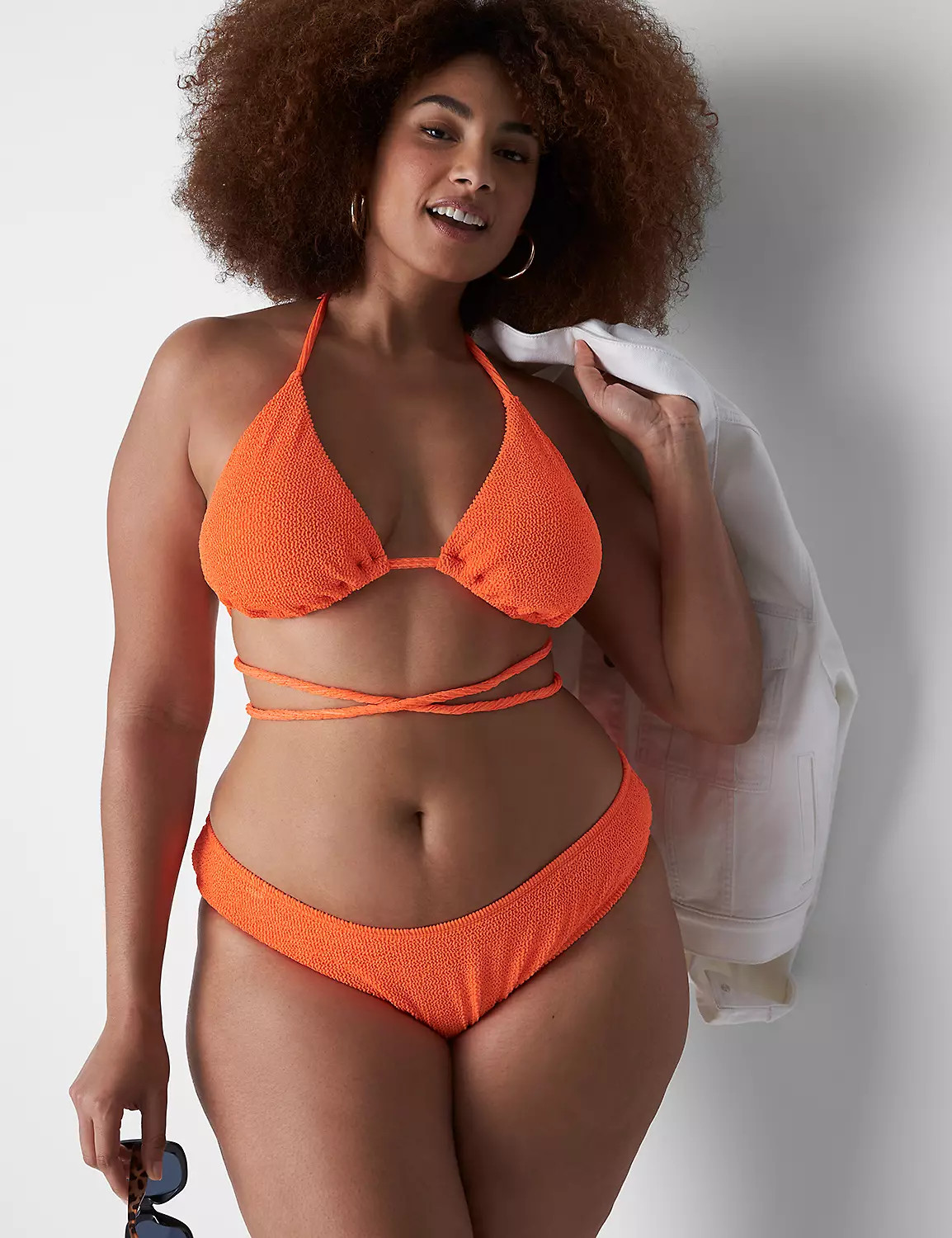 Crinkle Wrap Triangle NW Bikini 113 | LaneBryant | Lane Bryant (US)