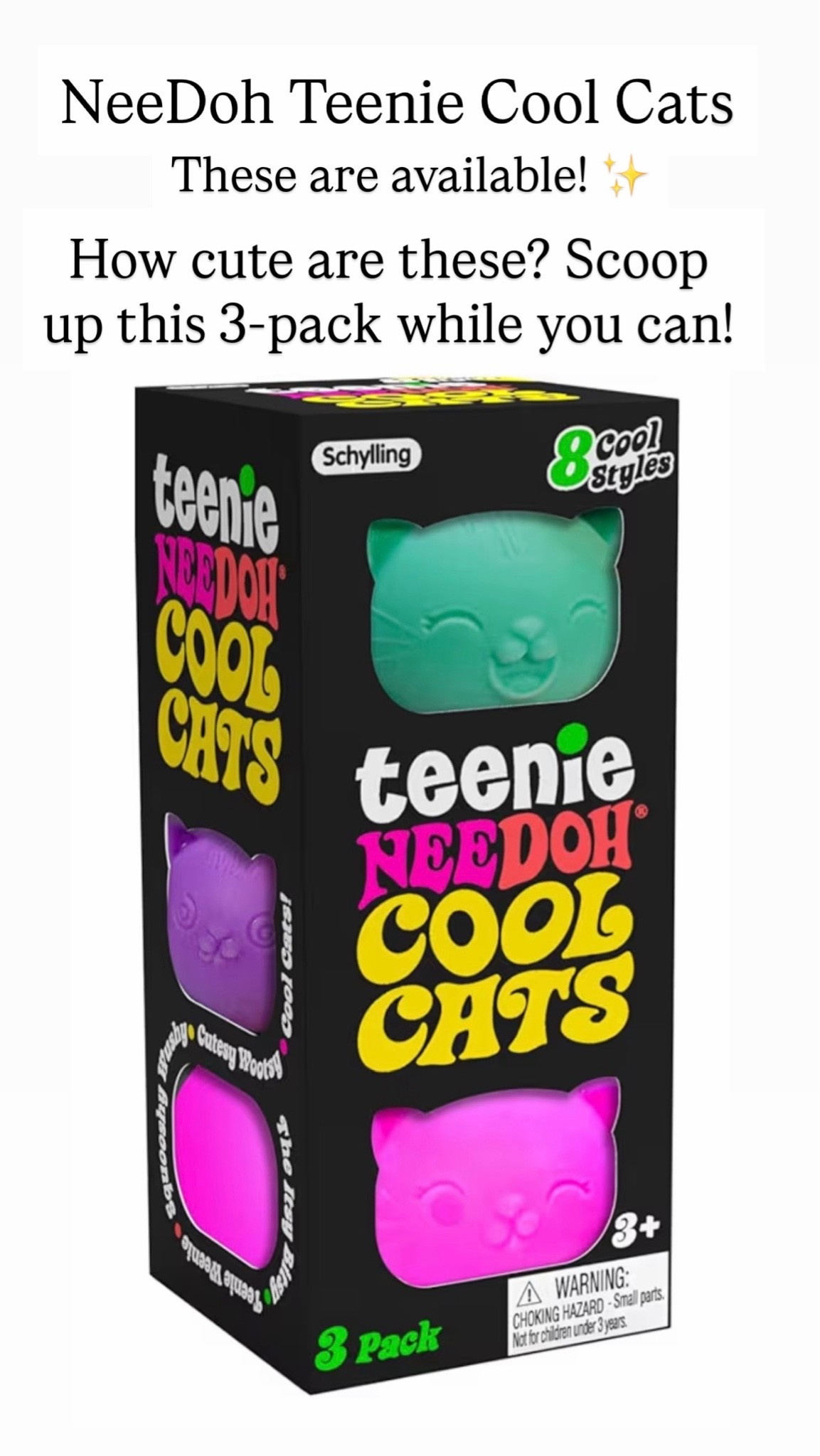 NeeDoh Teenie Cool Cat 3-pack

#LTKKids