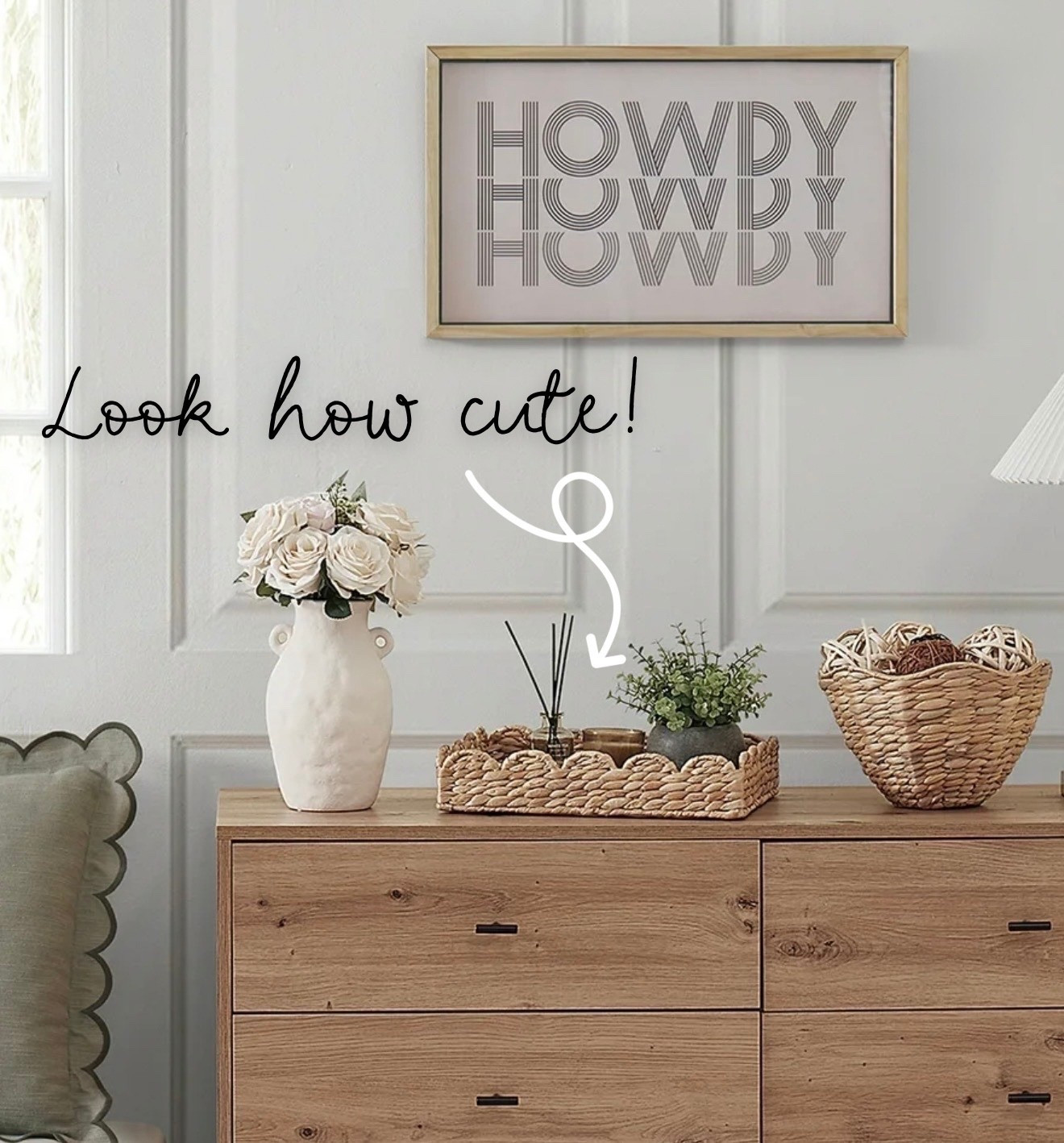 Run! Only $8 for this cute rattan accent tray!

#LTKHome #LTKSaleAlert
