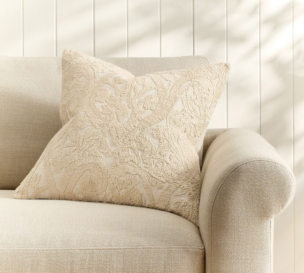 Kian Embroidered Pillow Cover | Pottery Barn (US)