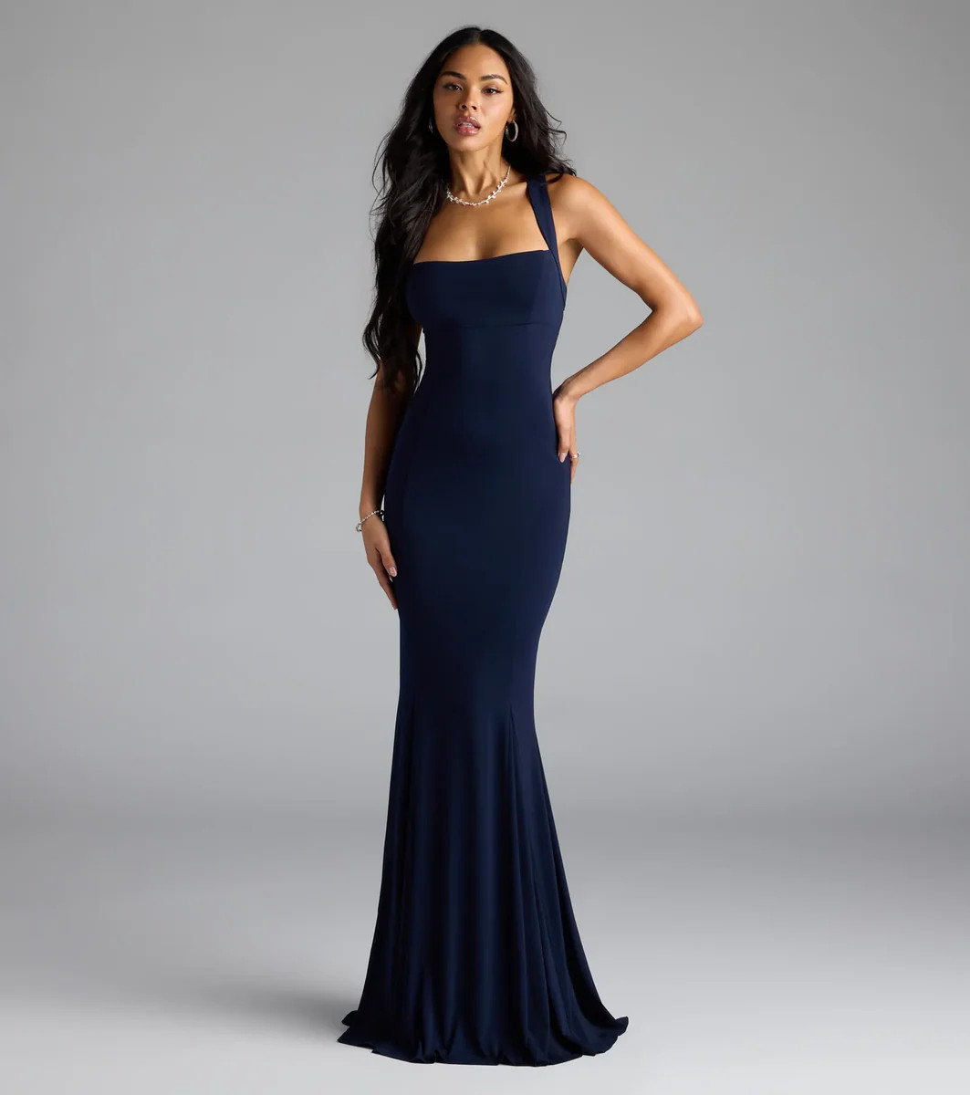 Nicola Strappy Tie-Back Mermaid Dress | Windsor Stores