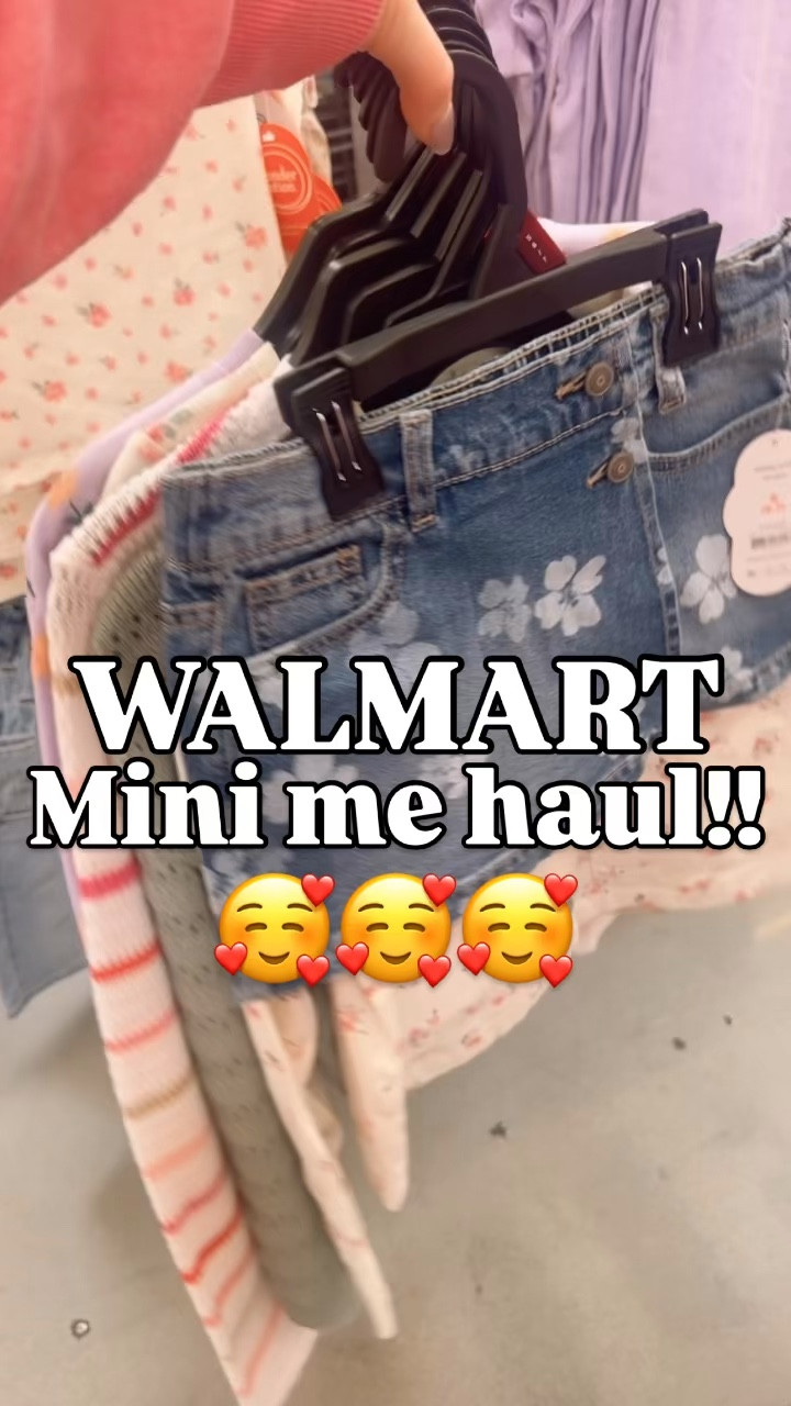 The girls section is just too adorable right now!! 🥰

Walmart
Little girl
Big girl

#walmartpartner #minime #springstyle #springhaul #girlsfashion 