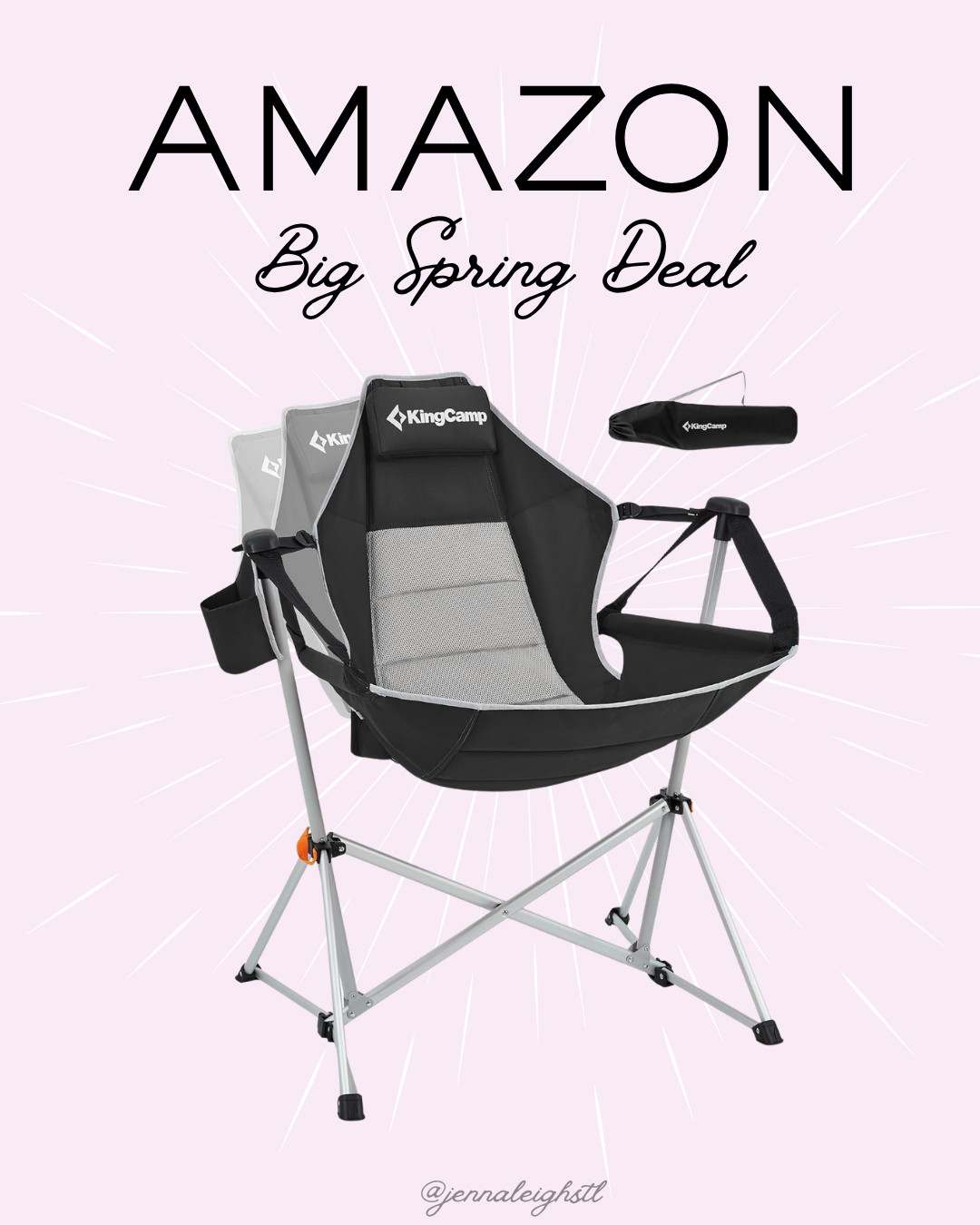 Amazon Big Spring Deal on this KingCamp hammock camping chair. Perfect for camping or all the summer sports activities. ☀️ 

 #LTKSeasonal #LTKActive #LTKSaleAlert