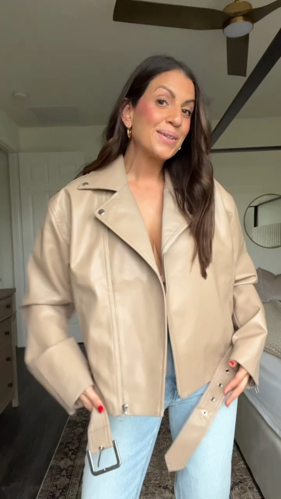 Coolest leather jacket, Revolve Moto jacket. 

Runs TTS

Wearing a medium. 



#LTKstyletip #LTKVideo