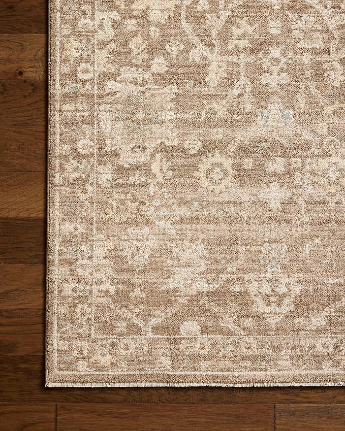 Loloi Chris Loves Julia Palma Collection PLM-01 Bark/Natural 7'-10" x 10' Area Rug Vintage Style ... | Amazon (US)