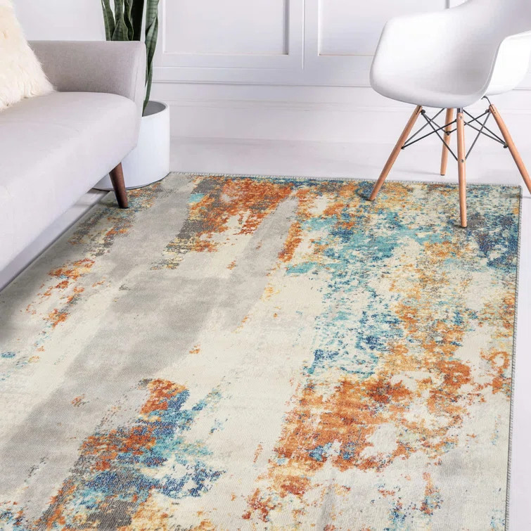 Doland Blue AreaRug | Wayfair North America