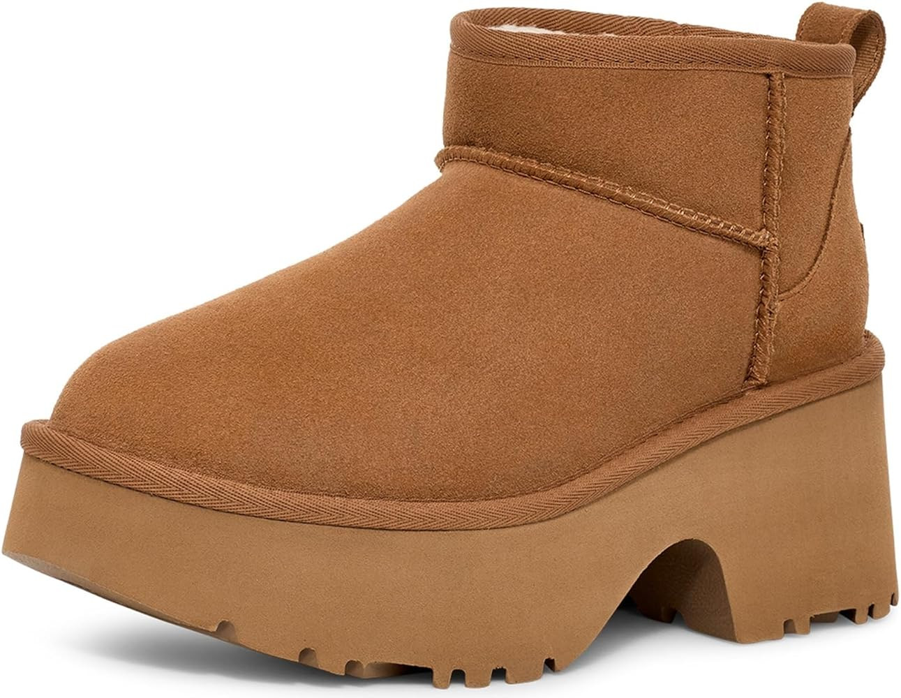 UGG Women's Classic Ultra Mini New Heights Fashion Boot | Amazon (US)