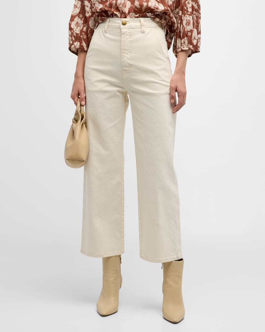 The Great The Painter Straight Crop Pants | Neiman Marcus
