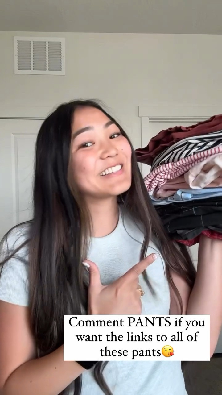 I found the BEST pants for summer if you’re looking to wear something other than shorts😘 comment PANTS if you want the links to any of these! 

#pants #summer #summerpants #inspo #pantsinspo #utah #trendy #trendypants #lightweight #summeroutfits #outﬁtinspo #transition #summervibes☀️ #spring #springoutfitideas #cutepants