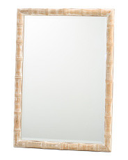 19.5x27.5 Bamboo Textured Mirror | Marshalls