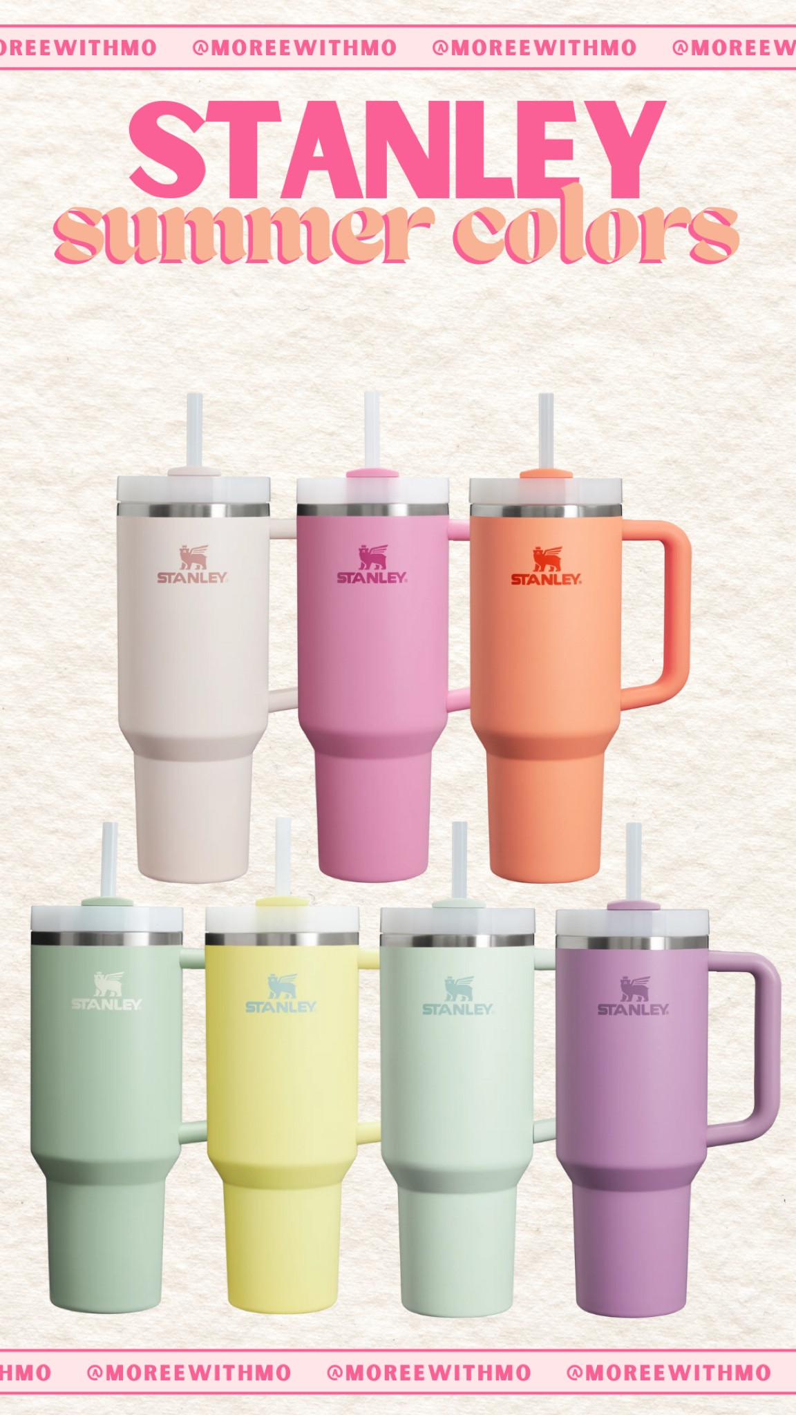 Stanley Summer Color Tumblers!

Stanley
Tumblers
Travel Essentials
Summer Finds
Moreewithmo

#LTKFindsUnder100 #LTKTravel #LTKFindsUnder50