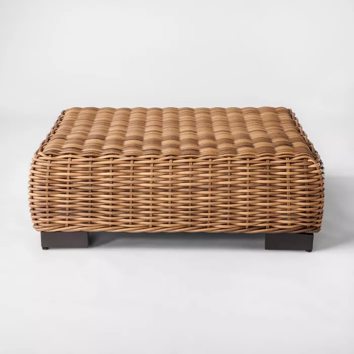 Eldridge Wicker Square Patio Coffee Table - Brown - Smith & Hawken™ | Target