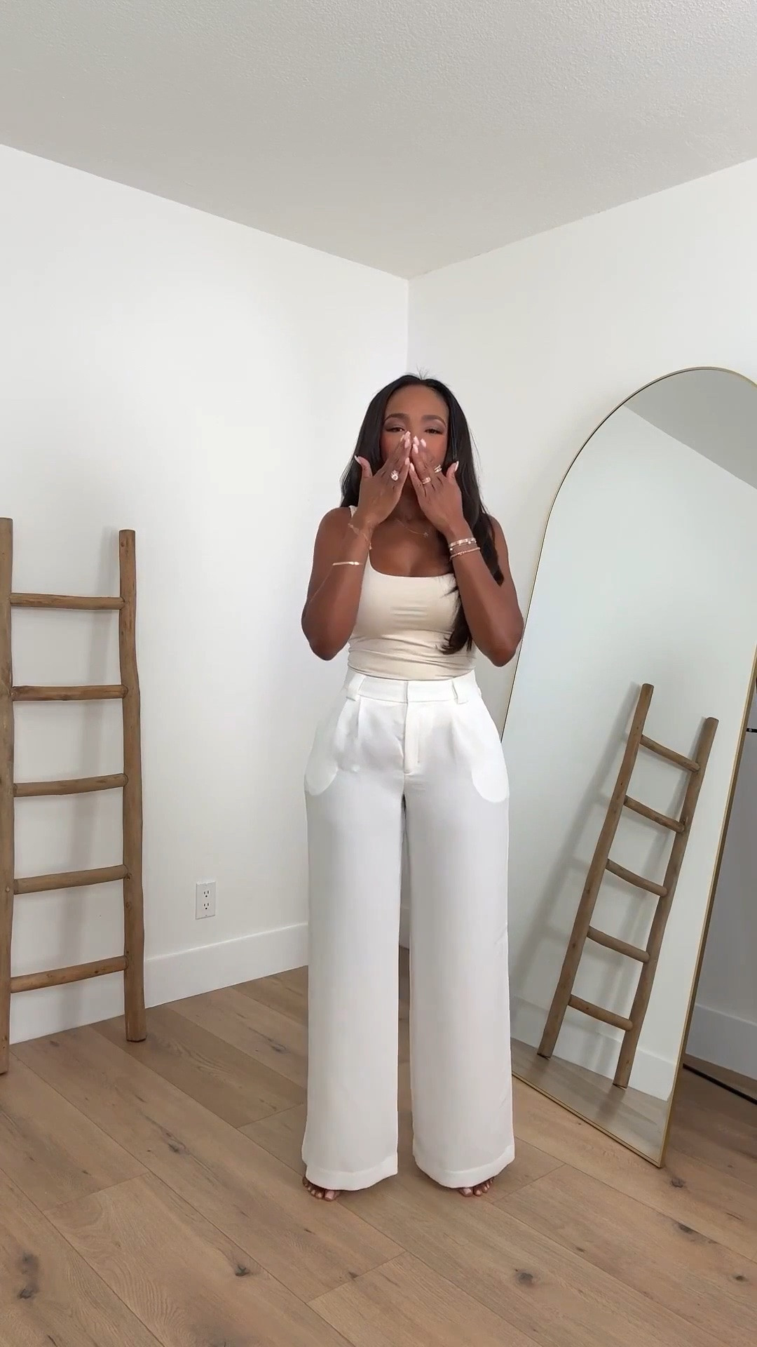 Scroll to shop! ✨ Everything from this look is linked below. 👇🏽    

Wearing: Size Small | 5’4” | 140 lbs  

📲   Download the FREE LTK app & follow me (@kirasfashionfinds) to shop all my daily finds.  #LTKootd #LTKPetite #LTKU