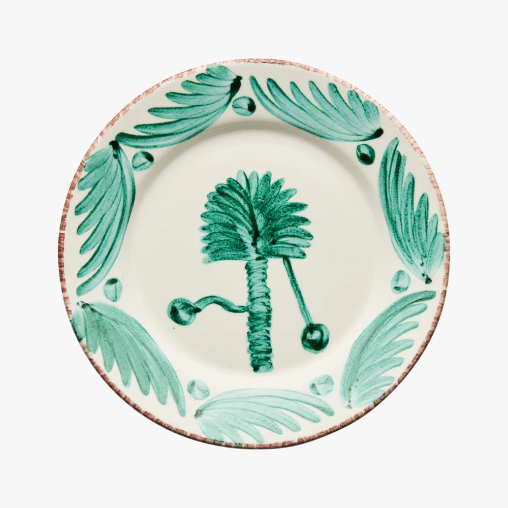 Casa Nuno Green Palm Plate | Dear Keaton