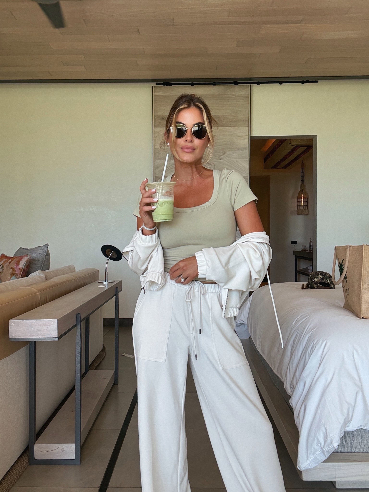 Travel fit brought to you by a last minute Target run. 🎯 Soooo comfy. Wearing size small in the pants (could have done an XS) and an XS in the sweatshirt and tee. 

Sunglasses old from KREWE. No longer available :(

#LTKTravel