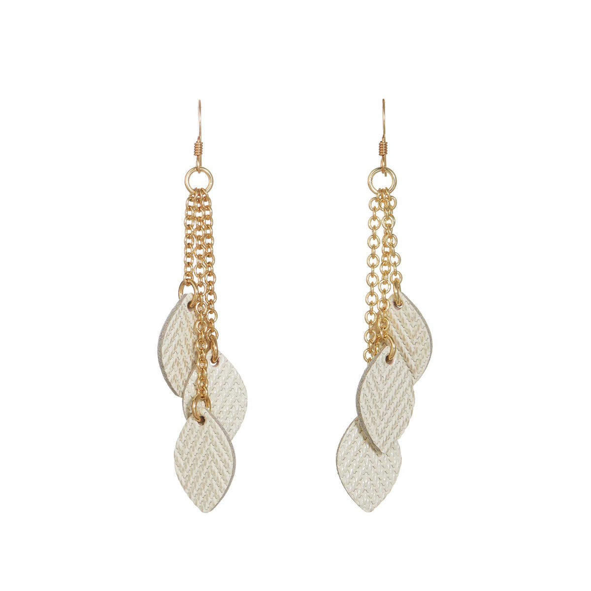 Soft Pearl Faunas | Nickel and Suede