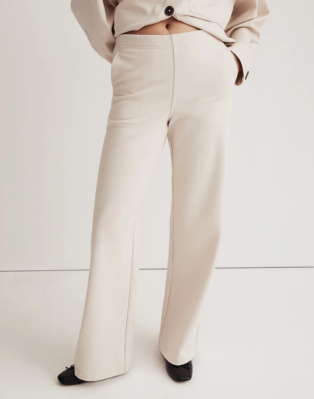 Ponte Wide-Leg Pants | Madewell