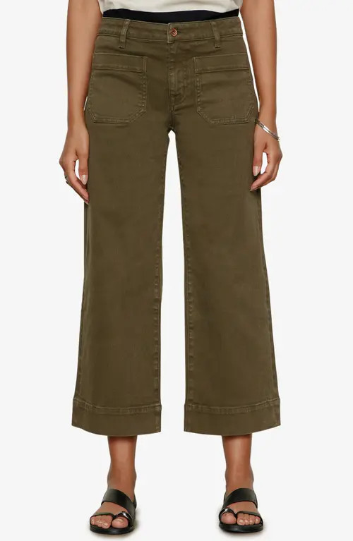 Sanctuary The Marine Crop Denim Pants in Fatigue at Nordstrom, Size 29 | Nordstrom