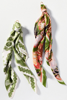 Neutral Patterned Hair Scarves, Set of 2 | Anthropologie (US)