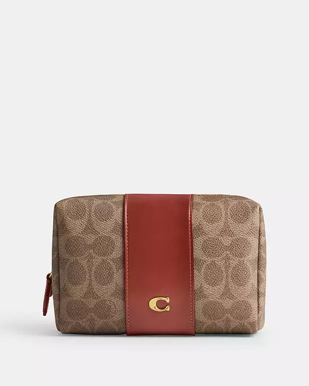 Essential Cosmetic Pouch In Signature Canvas | Coach (US)