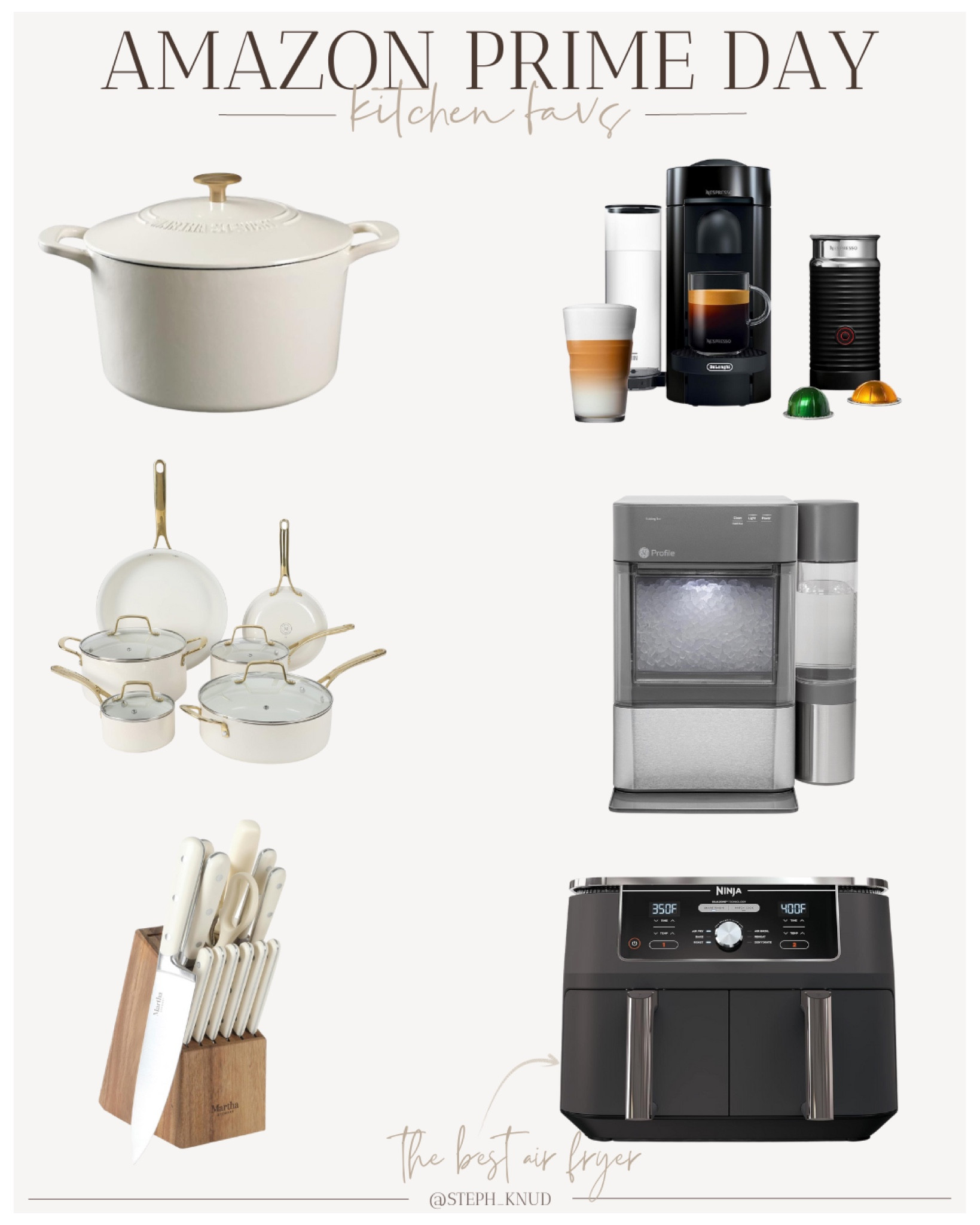 A few of my top Amazon Prime Day kitchen items. We use our Ninja air fryer daily! It had so many functions and I love that I can cook 2 different things at once! 

#LTKsalealert #LTKhome #LTKxPrime