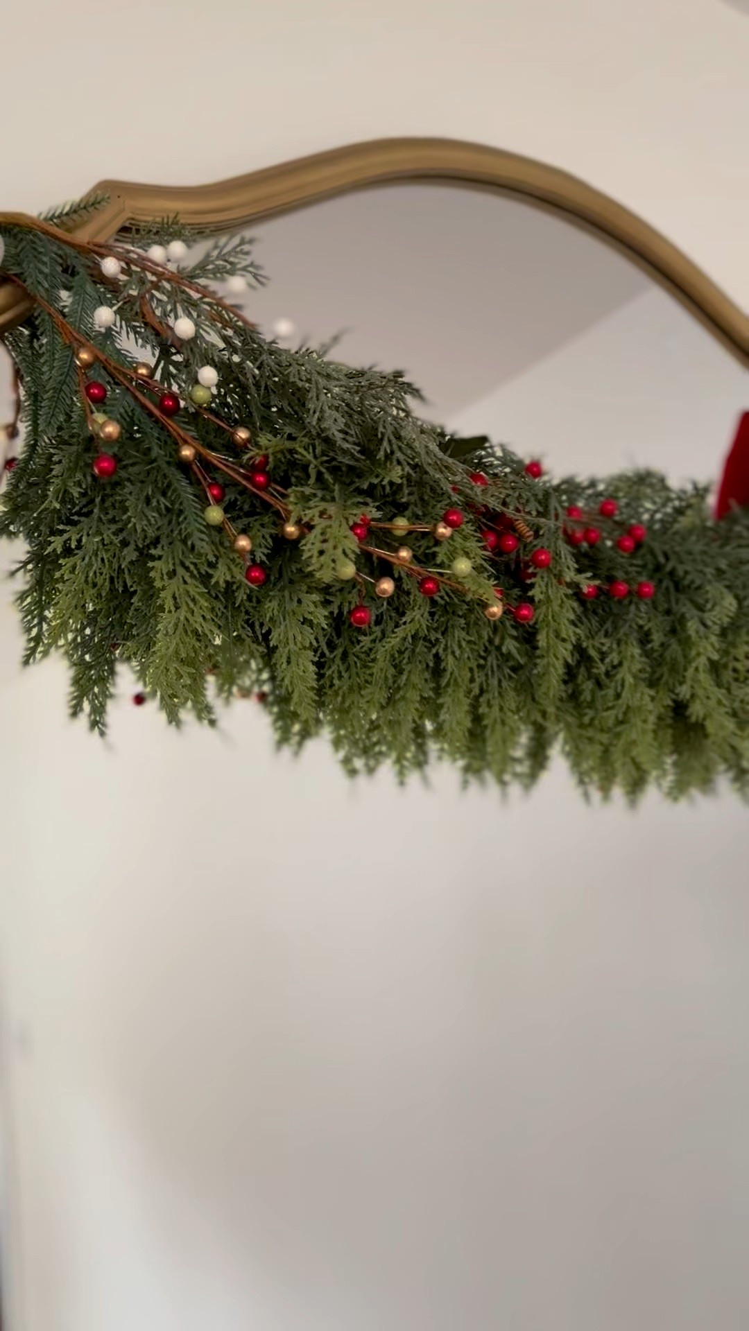 My floor mirror garland is up and I’m
Obsessed!!! 

#LTKHoliday #LTKHome