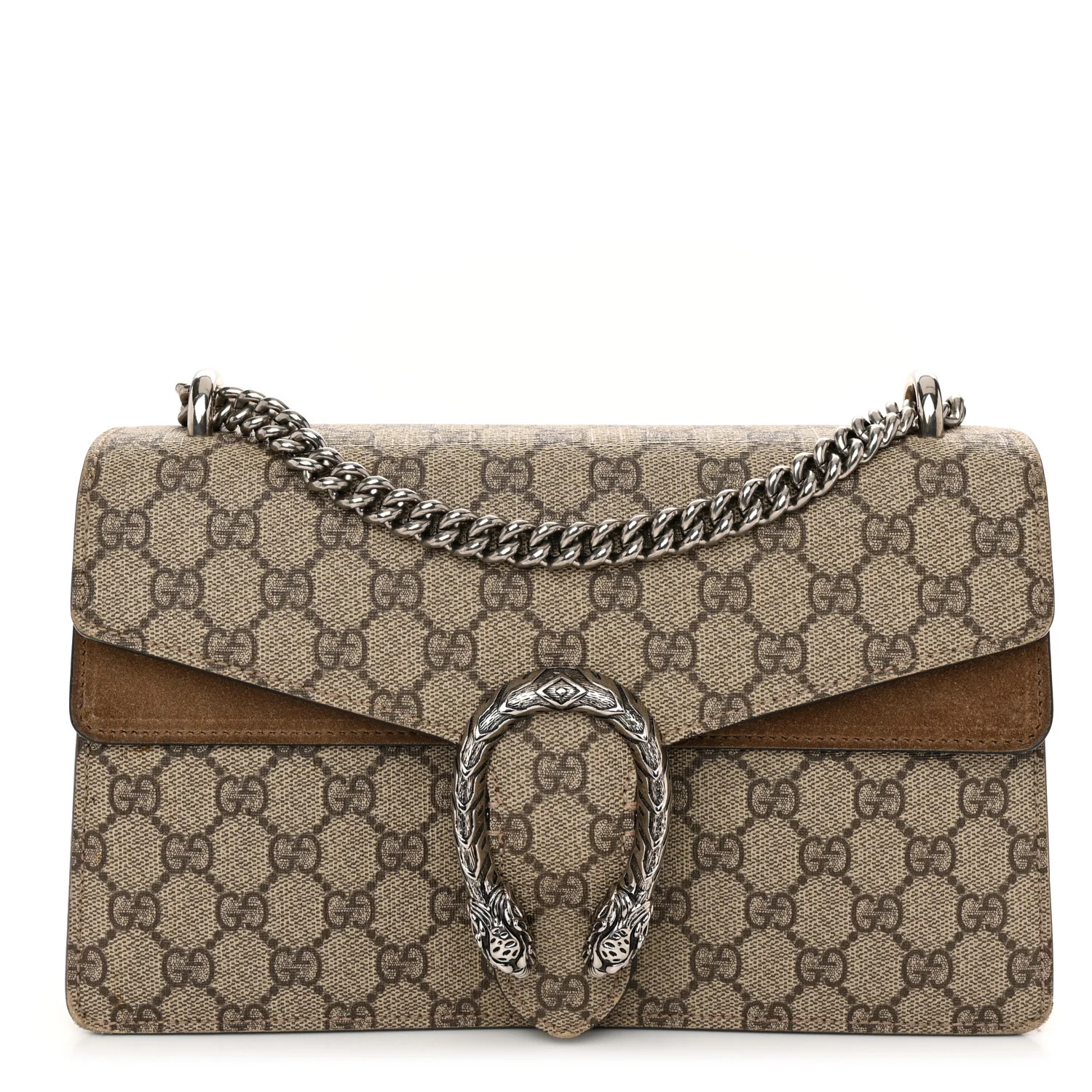 GG Supreme Monogram Small Dionysus Shoulder Bag Taupe | FASHIONPHILE (US)