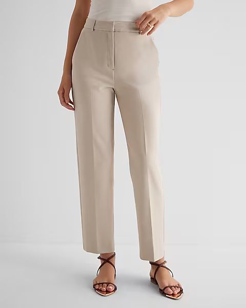 Editor Super High Waisted Straight Ankle Pant | Express (Pmt Risk)