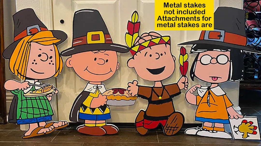 Cartoon Dog Thanksgiving Kids Dog Yard Art Thanksgiving - Etsy | Etsy (US)