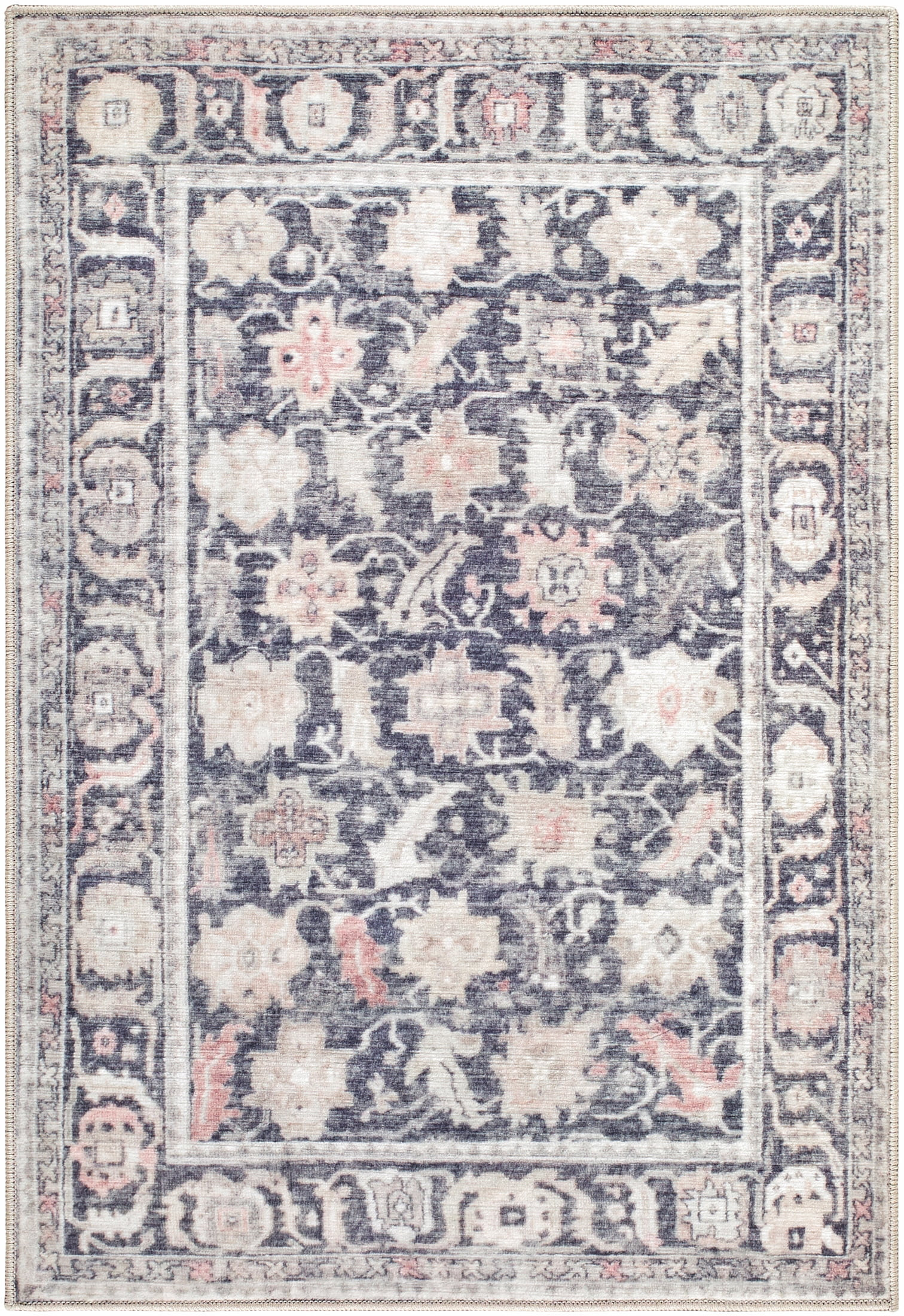 My Texas House Washable Lennon Brown Brown 2' x 2'11" Washable Accent Rug | Walmart (US)