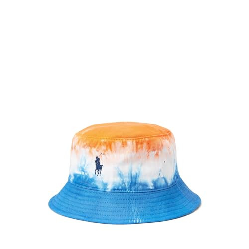 POLO RALPH LAUREN Tie-Dye Twill Bucket Hat Bright Signal Orange/Spa Royal LG/XL | Amazon (US)