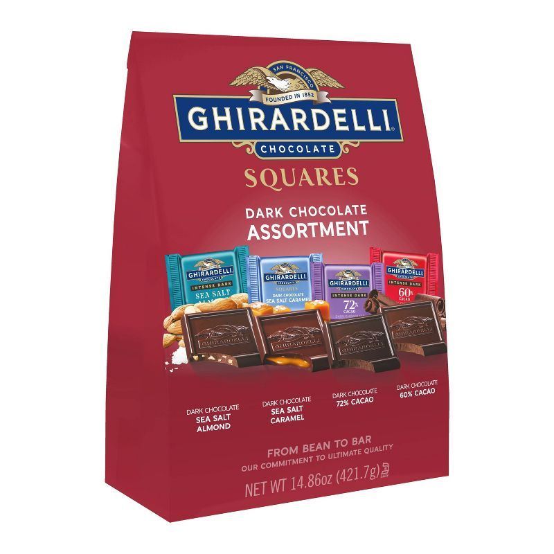 Ghirardelli Premium Dark Assortment Chocolate Squares - 14.86oz | Target