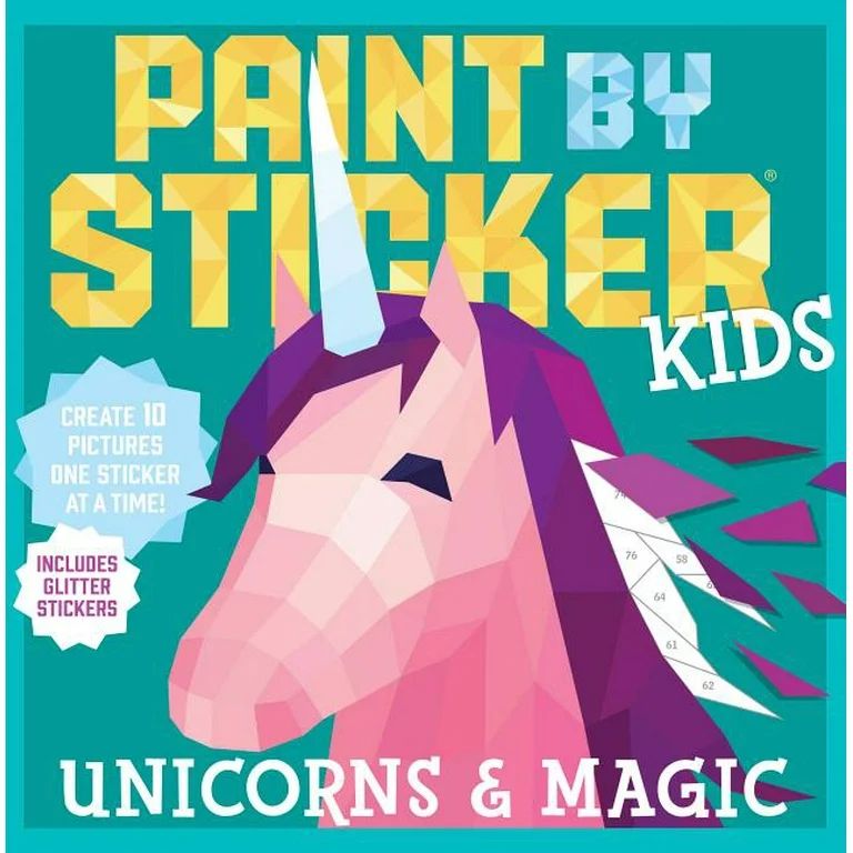 Workman Publishing Paint by Sticker Series, Unicorns & Magic - Walmart.com | Walmart (US)