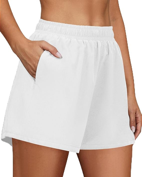 FireSwan Athletic Shorts for Women 2 in 1 High Waisted Quick Dry Running Workout Gym Active with ... | Amazon (US)